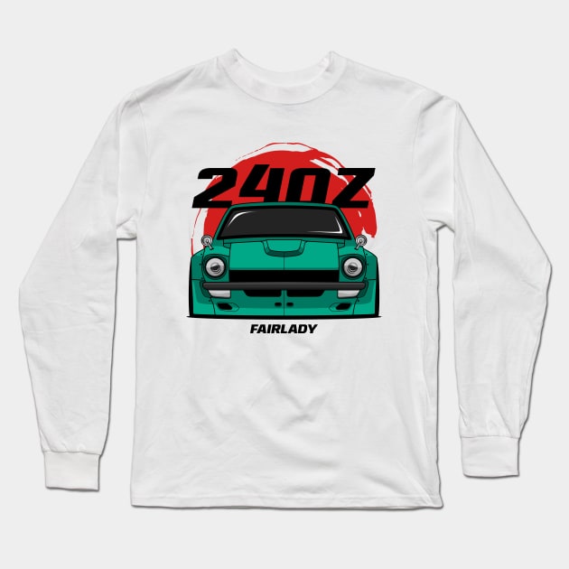 Teal 240 Frldy Z Long Sleeve T-Shirt by GoldenTuners